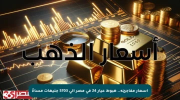 أسعار مفاجئة.. هبوط عيار 24 في مصر إلى 5703 جنيهات مساءً